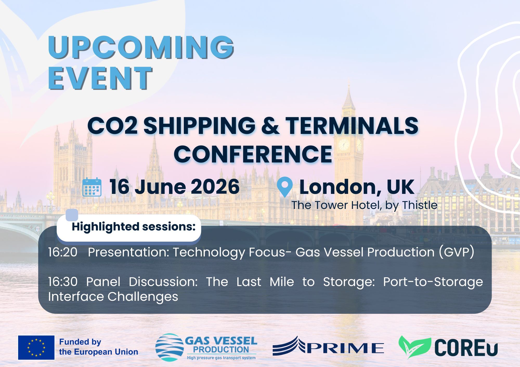 Explore innovative CO₂ transport solutions at CO2 Shipping and Terminals Conference